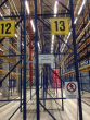 Hochregalreihe - Lagerhalle mit Hochregalanlage